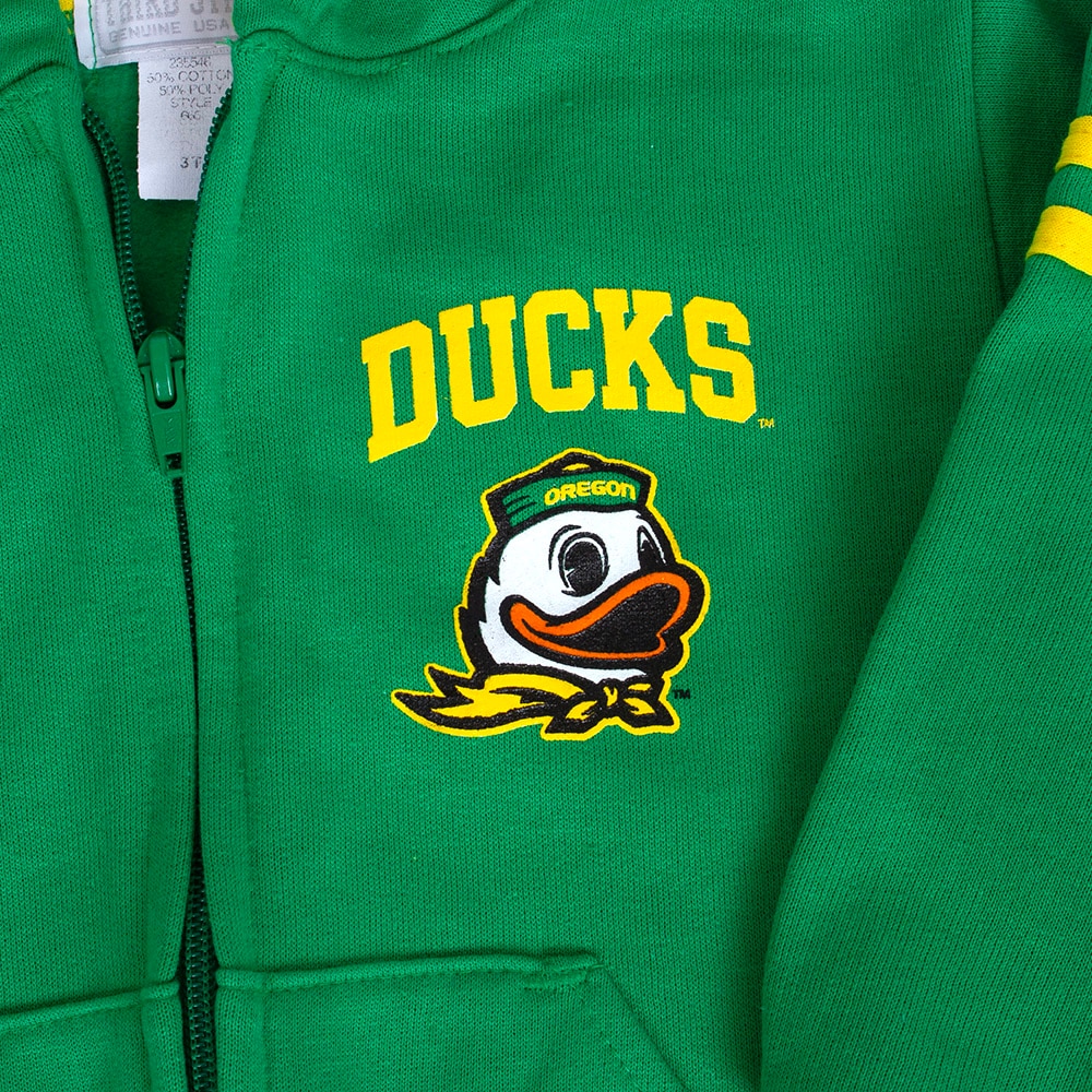 Ducks Spirit, Third Street, Green, Full Zip, Cotton Blend, Kids, Toddler, Hoodie, 839365